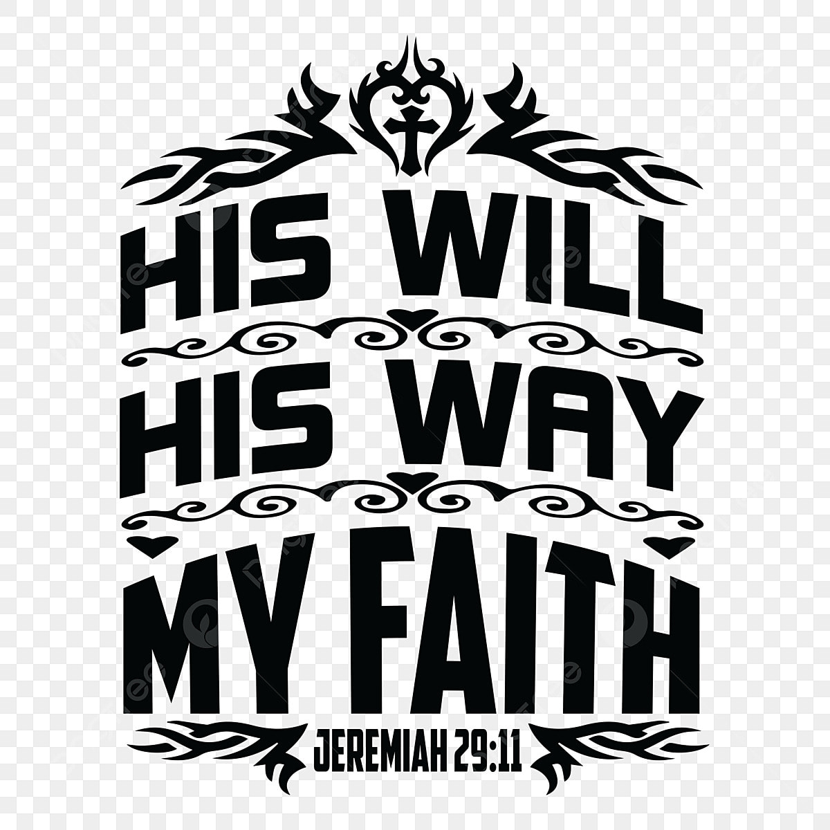 Faith Black And White Clipart Images For Free Download Pngtree