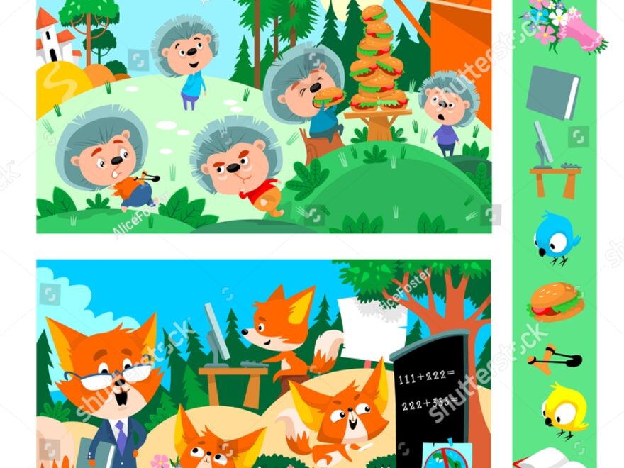 Find 10 Hidden Objects Pictures Vector Stock Vector Royalty Free 1922682227 Shutterstock