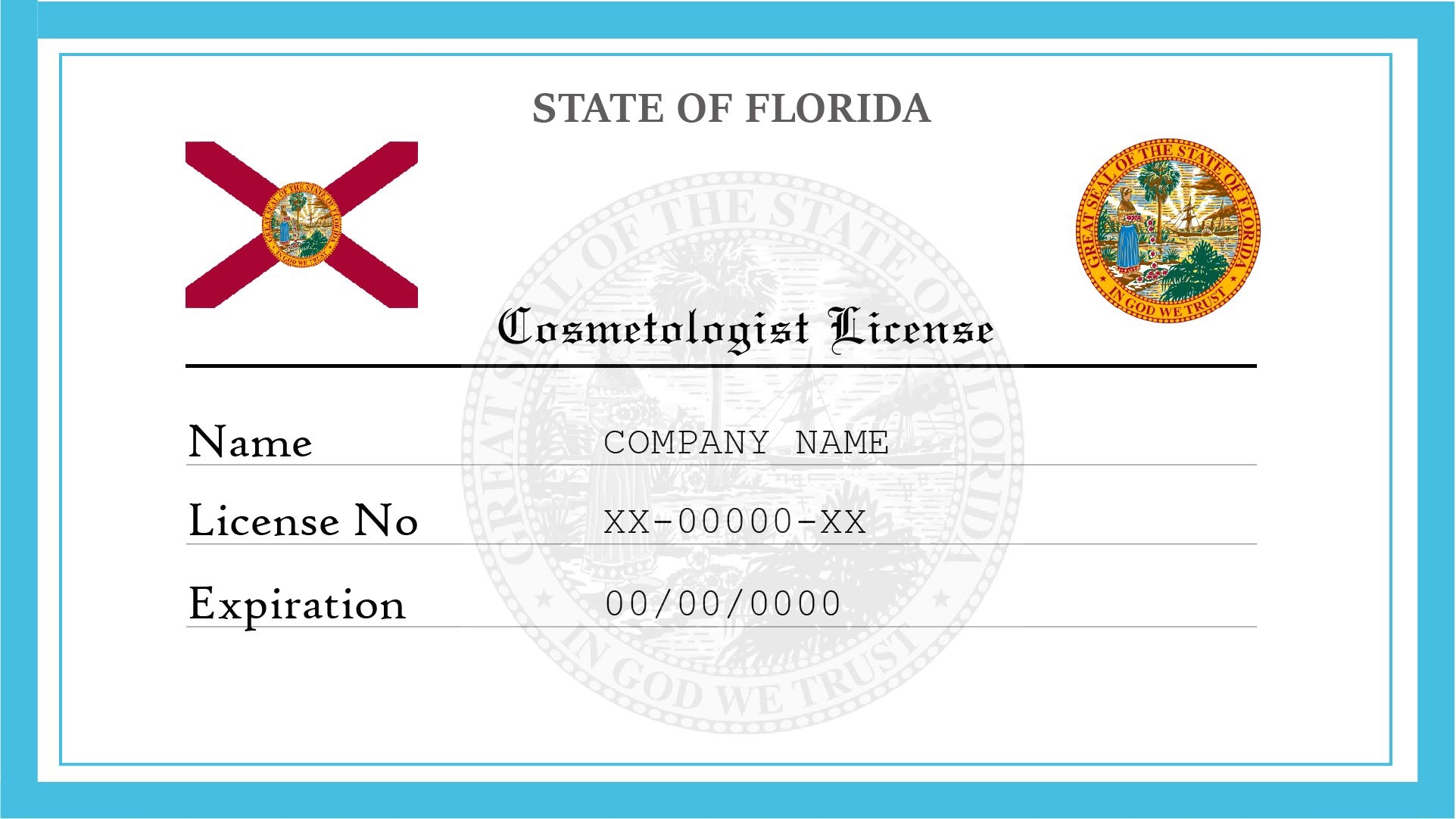 Florida Cosmetology License License Lookup