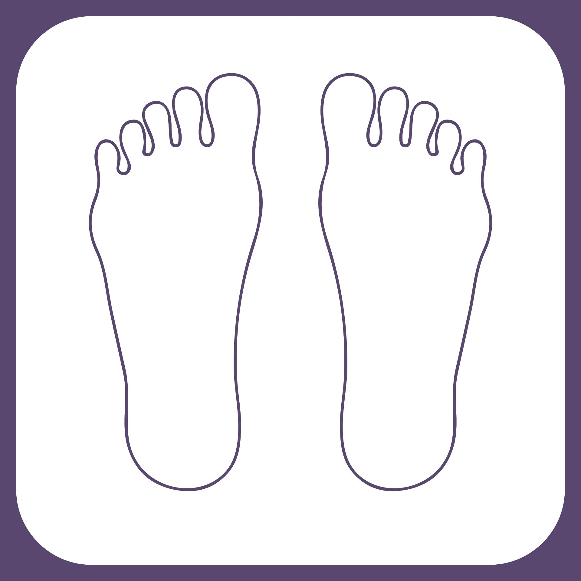 Printable Pattern Of Footprints