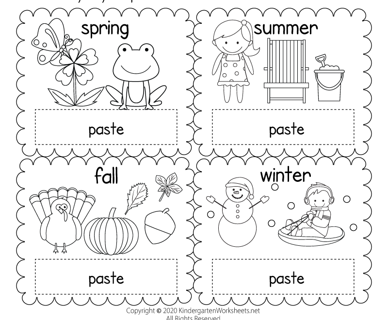 Four Seasons In Spanish Worksheet Free Printable Digital PDF