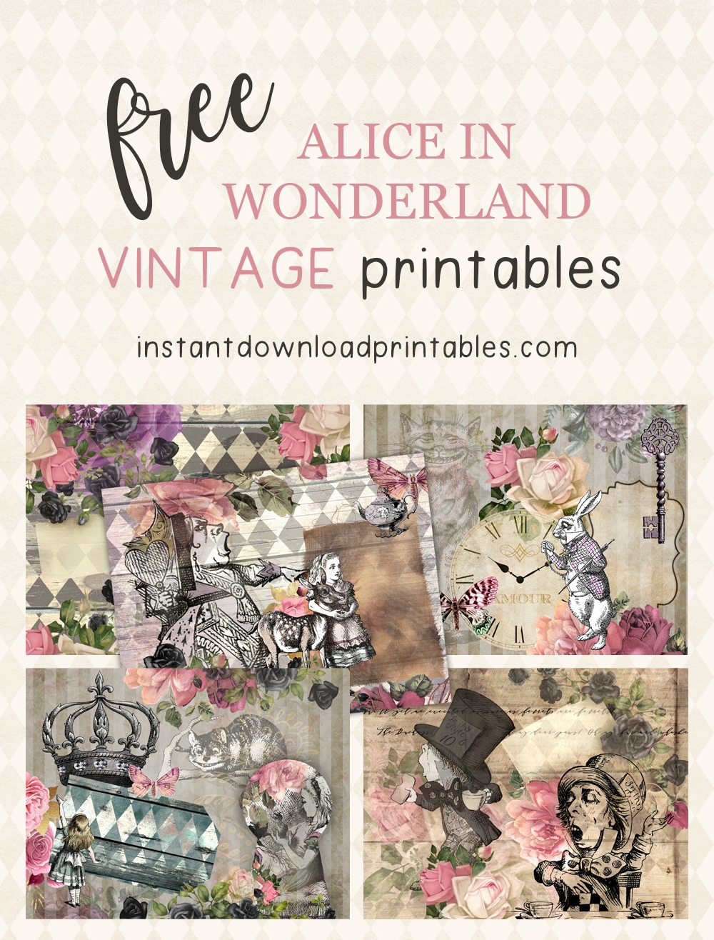 Alice In Wonderland Free Printable Templates