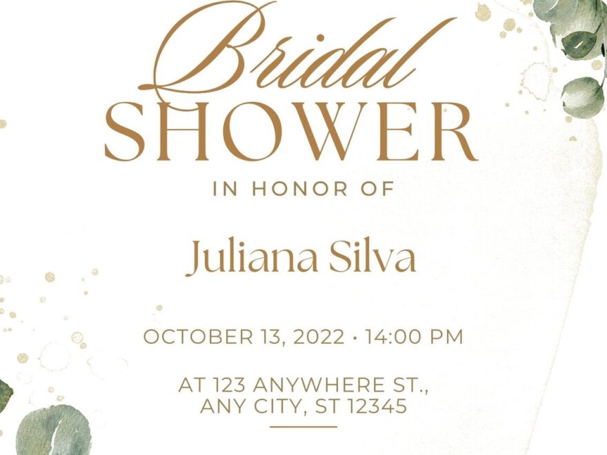 Free And Customizable Bridal Shower Templates
