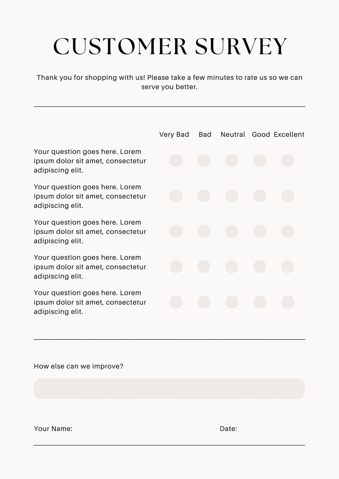 Free And Customizable Survey Templates Canva