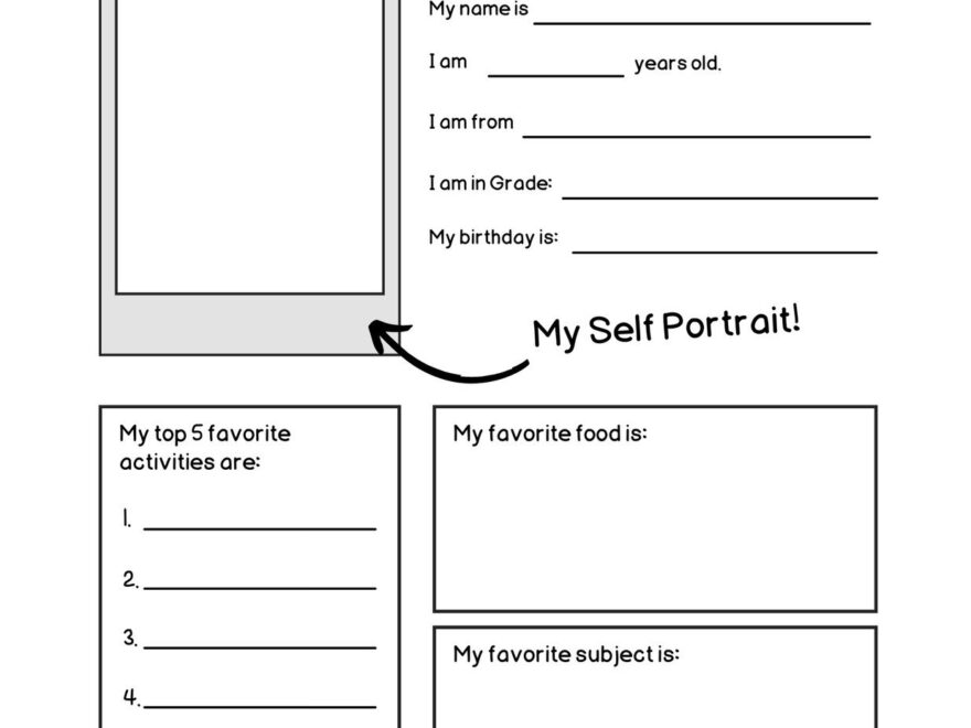 Free And Printable All About Me Worksheet Templates Canva