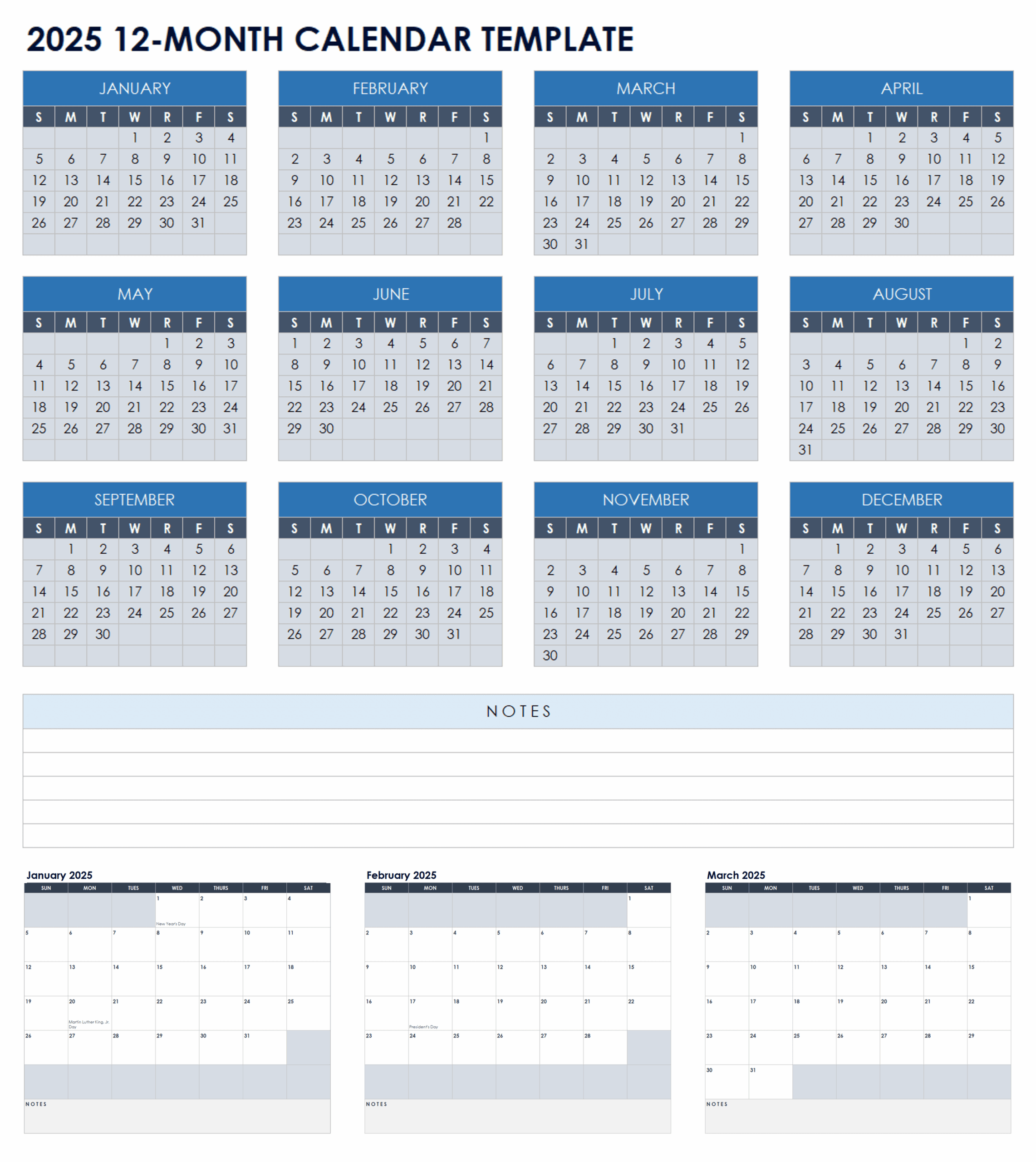 Printable Custom Calendar Pages