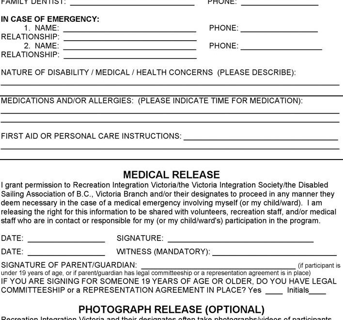 Free British Columbia Medical Information Release Form PDF 244KB 3 Page s Page 3