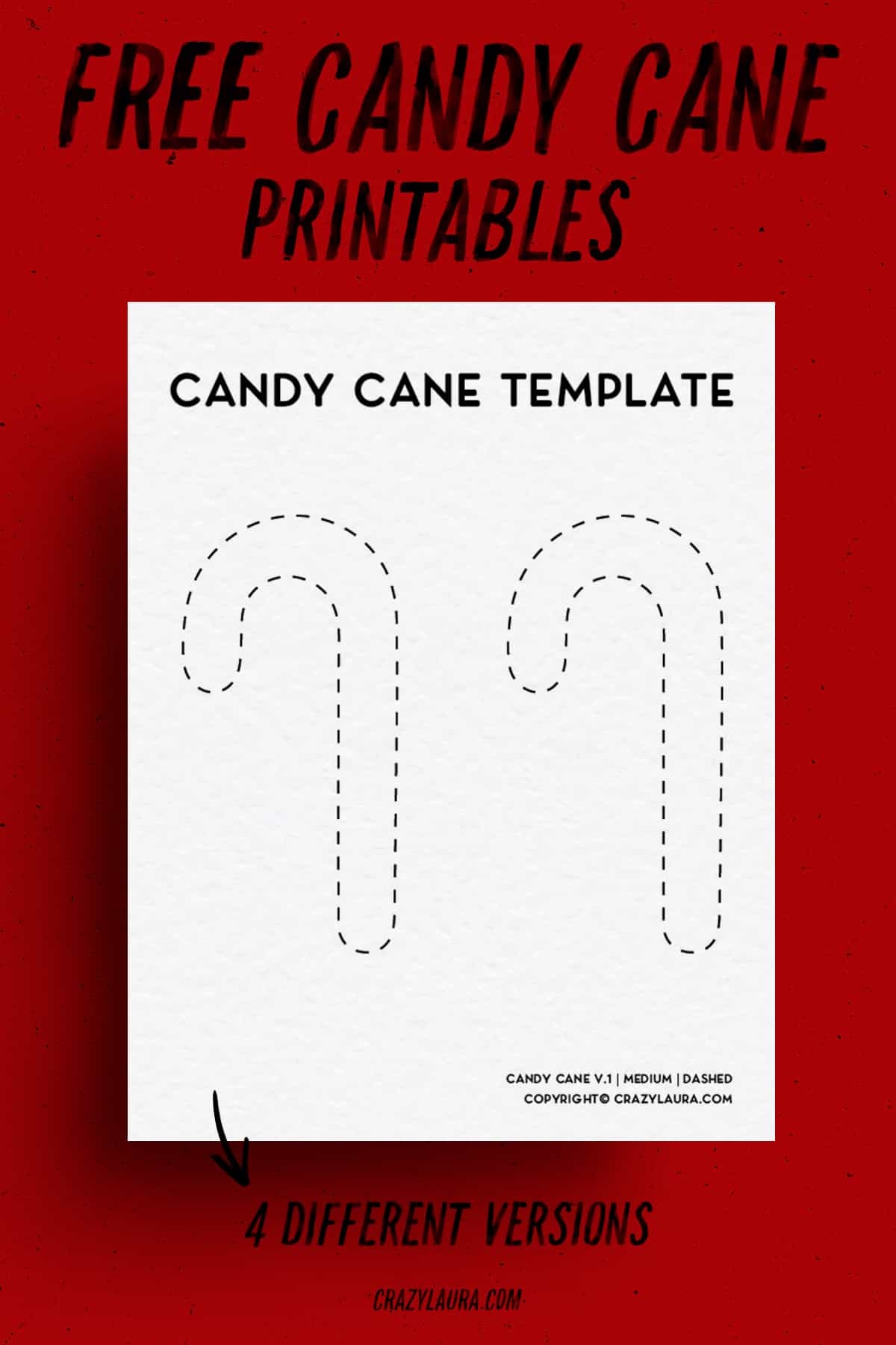 Candy Cane Pattern Printable