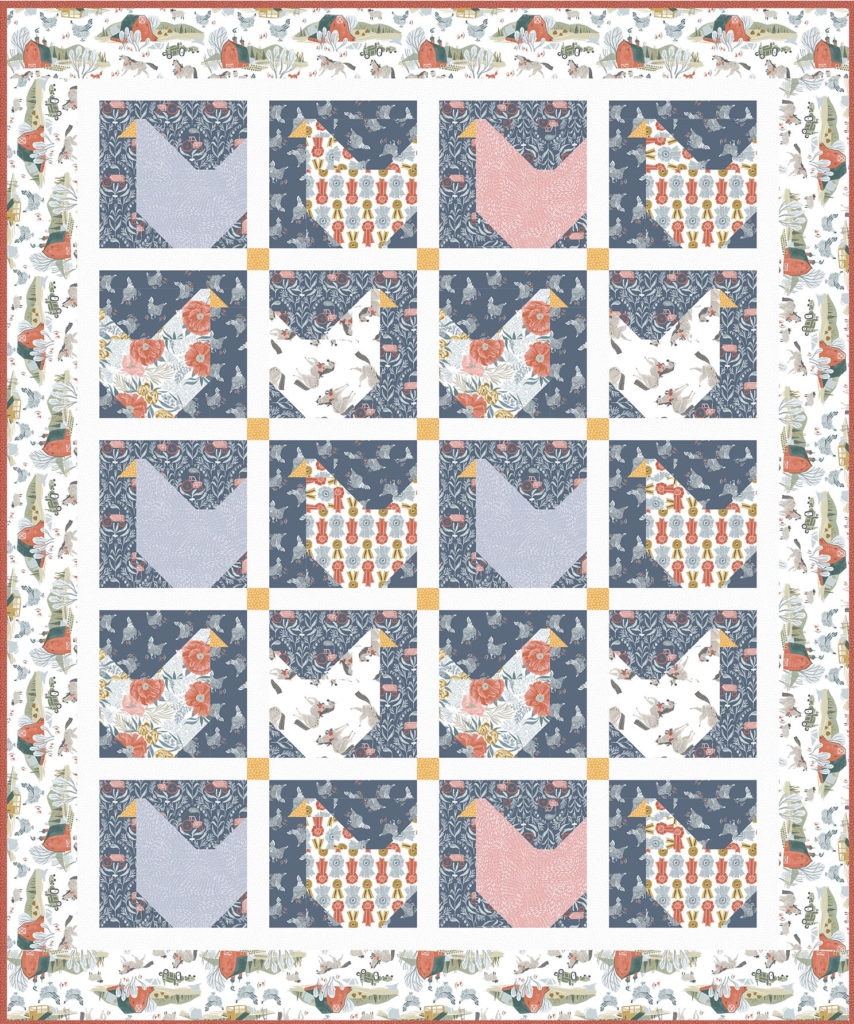 Free Chicken Quilt Pattern For Beginners Pieced Brain