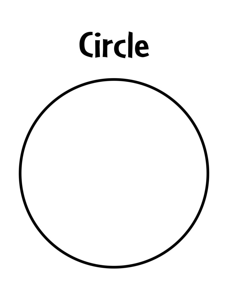 Free Circle Worksheets For Preschool The Hollydog Blog