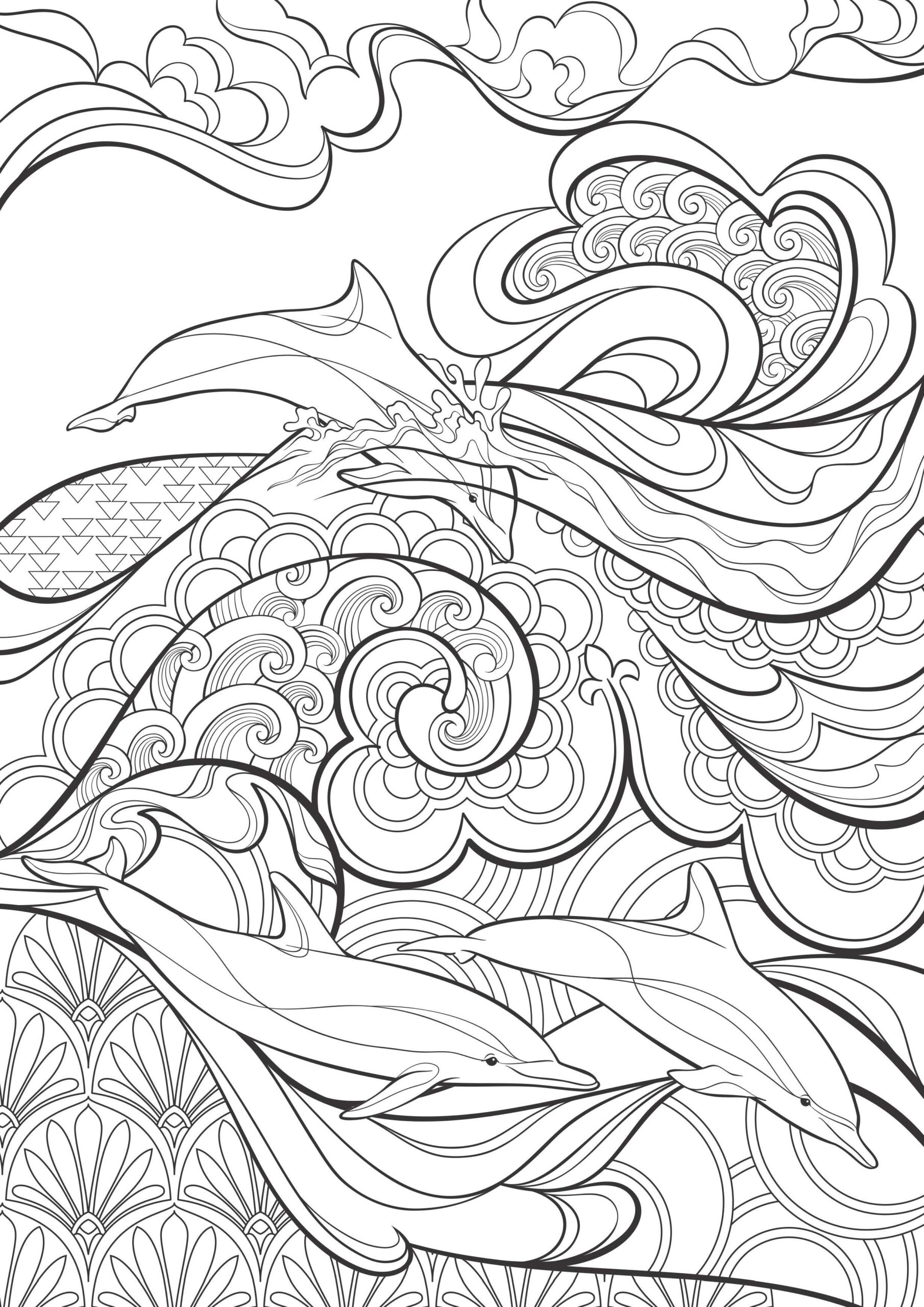 Full Page Coloring Printables For Adults