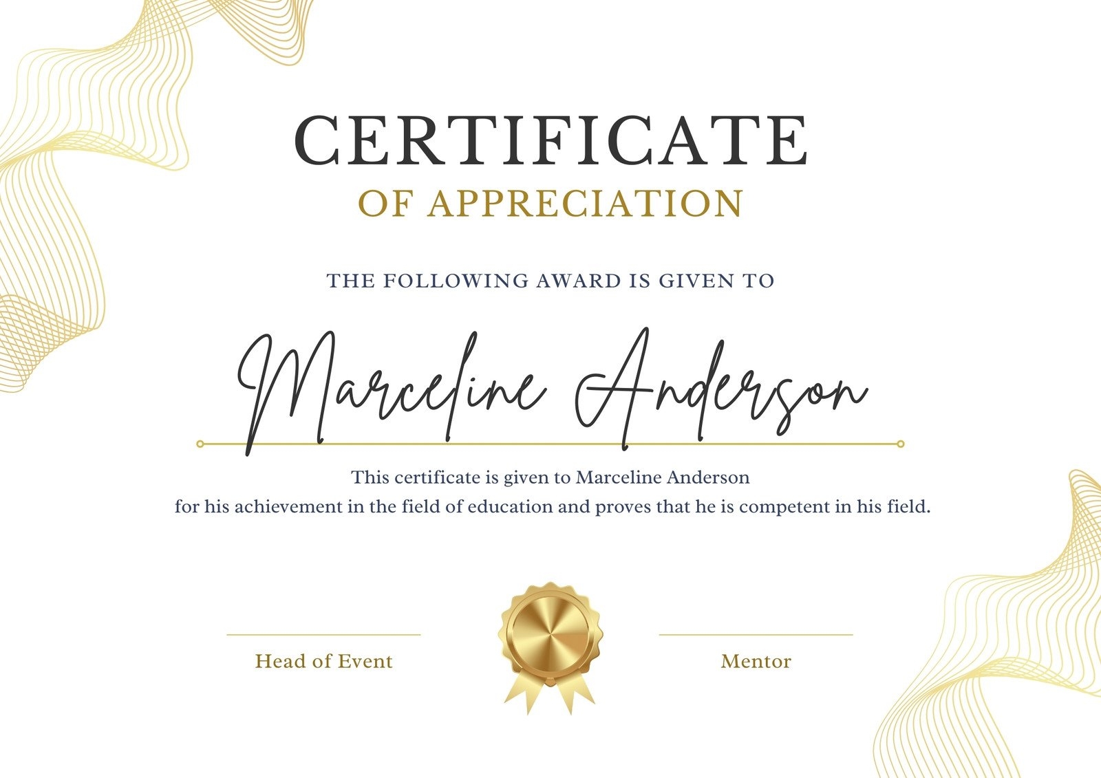 Free Custom Printable Appreciation Certificate Templates Canva Free Custom Printable Appreciation Certificate Templates Canva