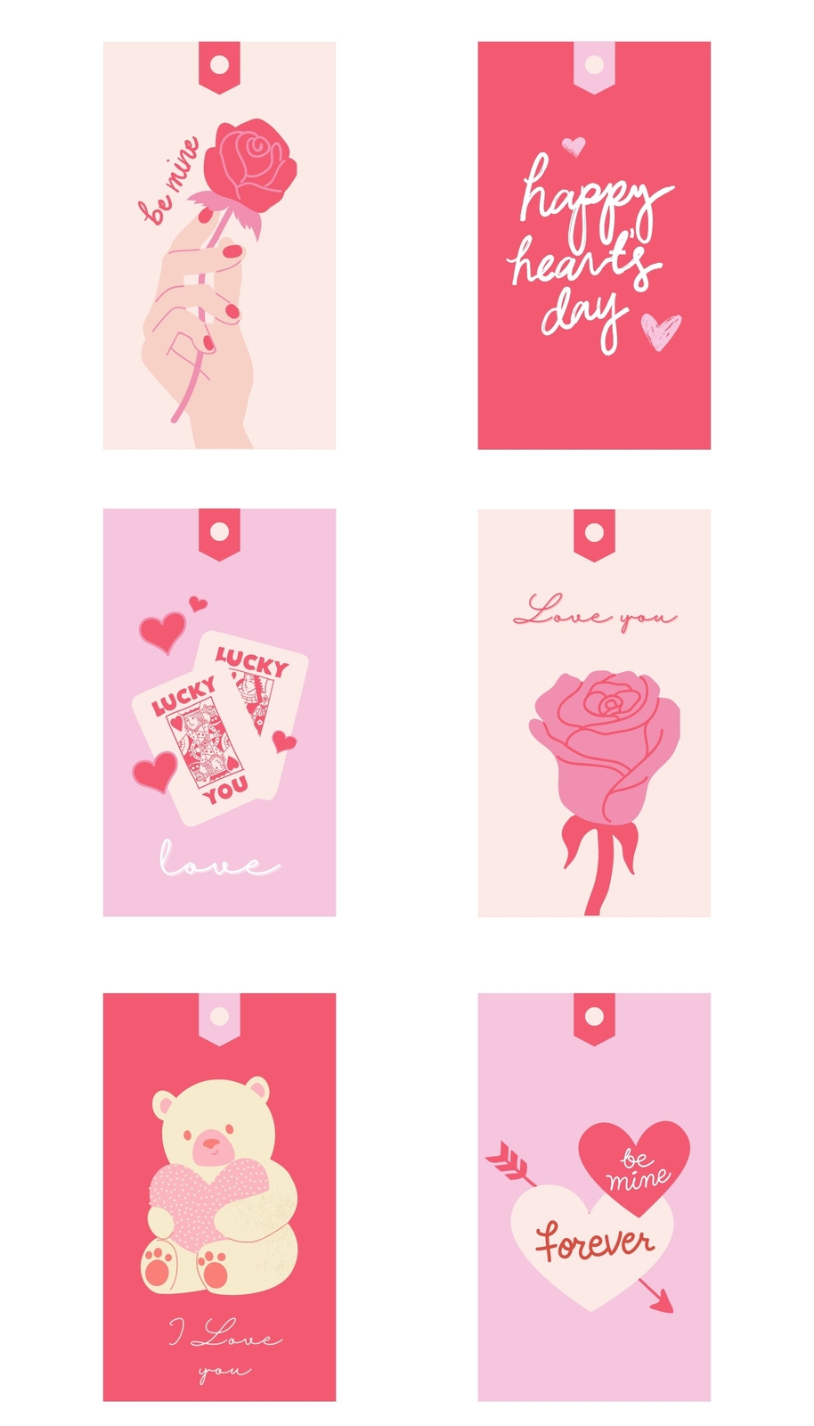 Free Custom Printable Valentines Day Tag Templates Canva