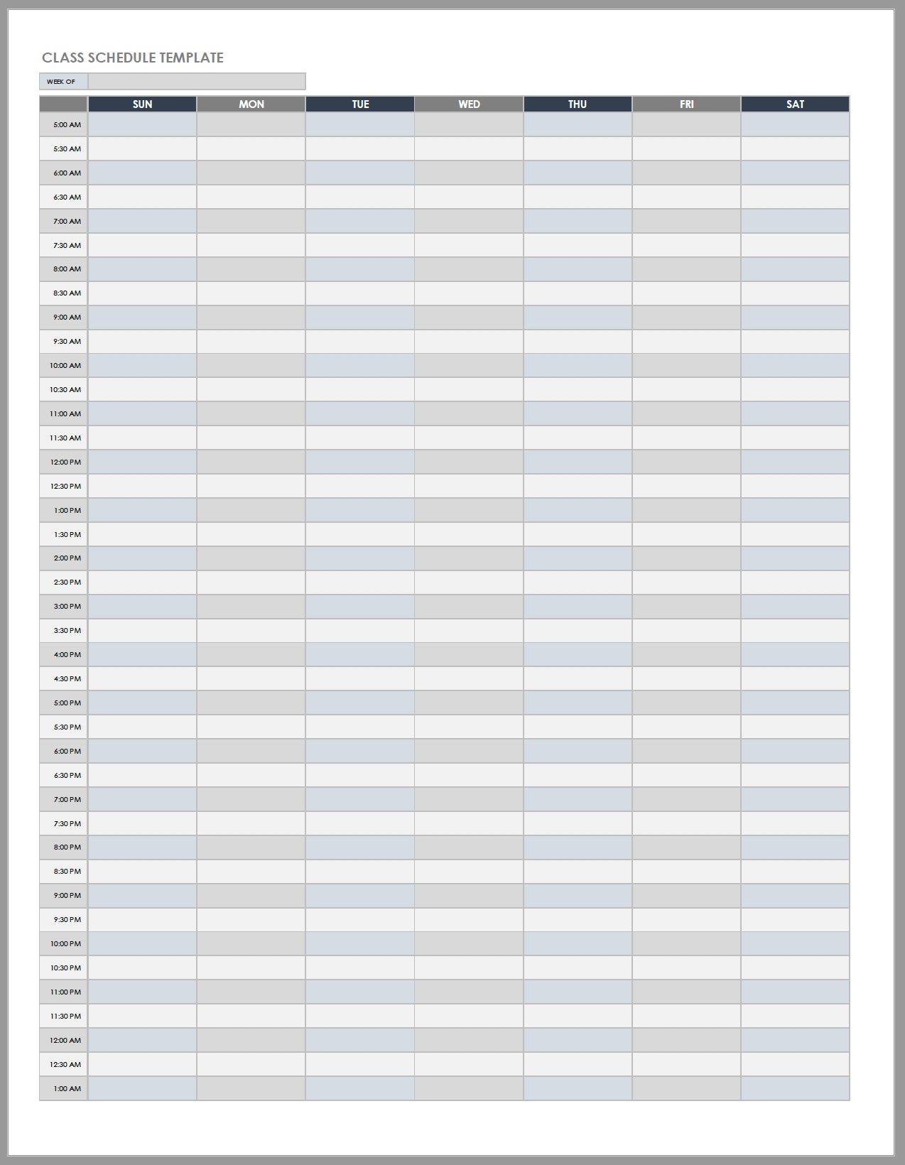 Free Daily Work Schedule Templates Smartsheet