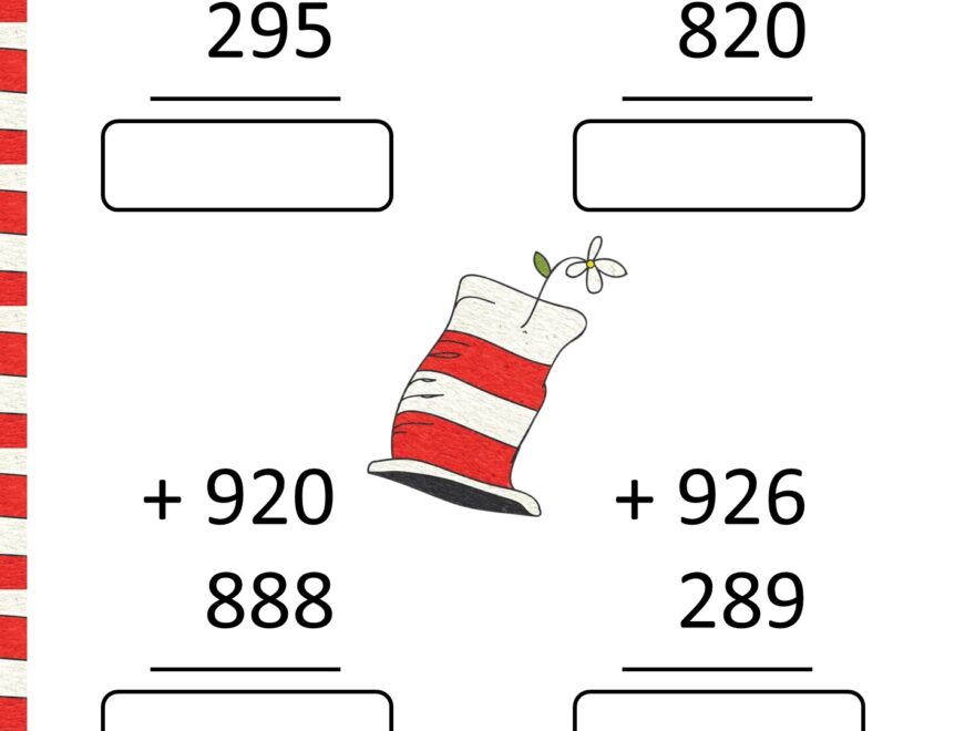 Free Dr Seuss Math Activities