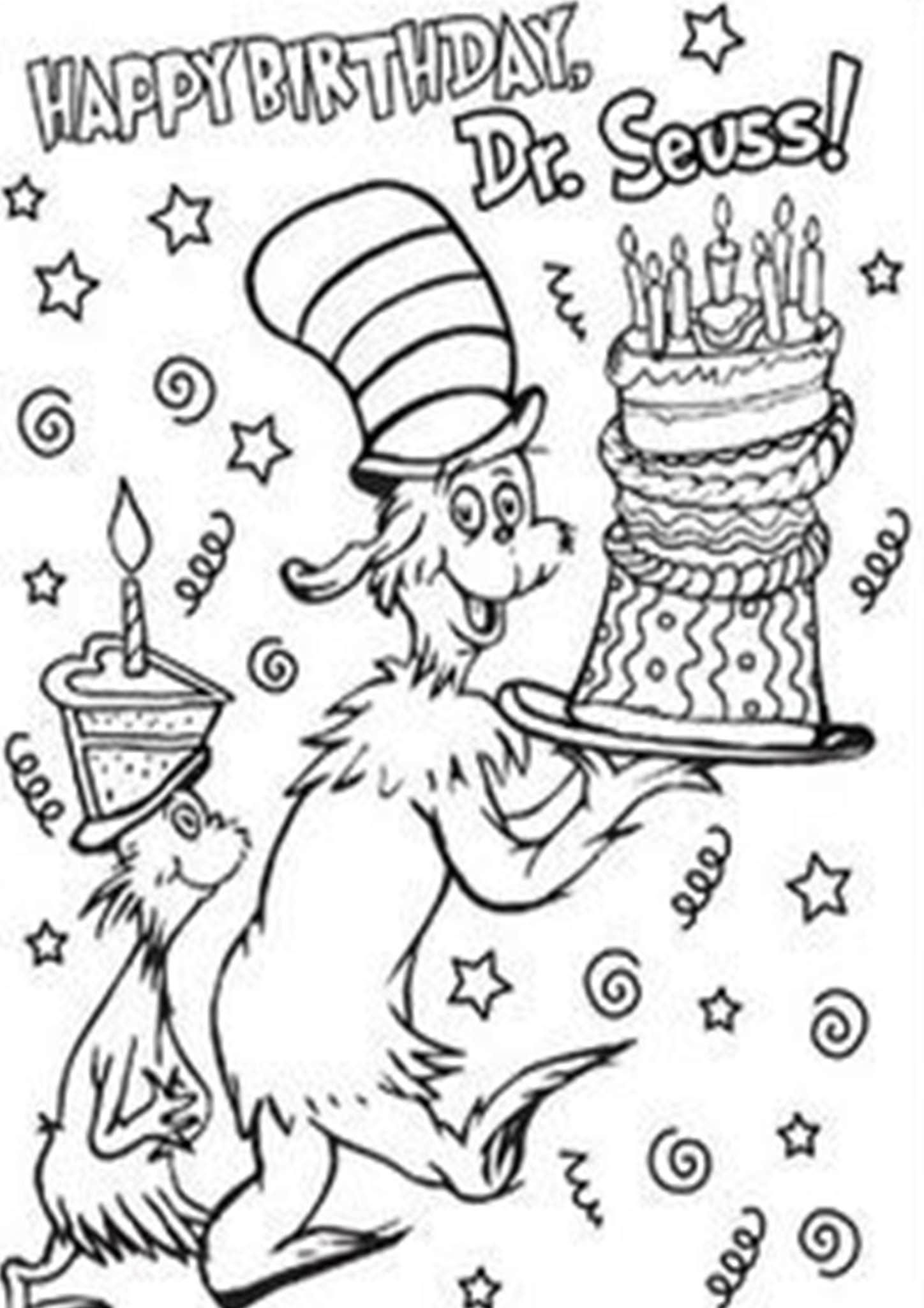 Free Printable Dr Suess Worksheets And Color Sheets