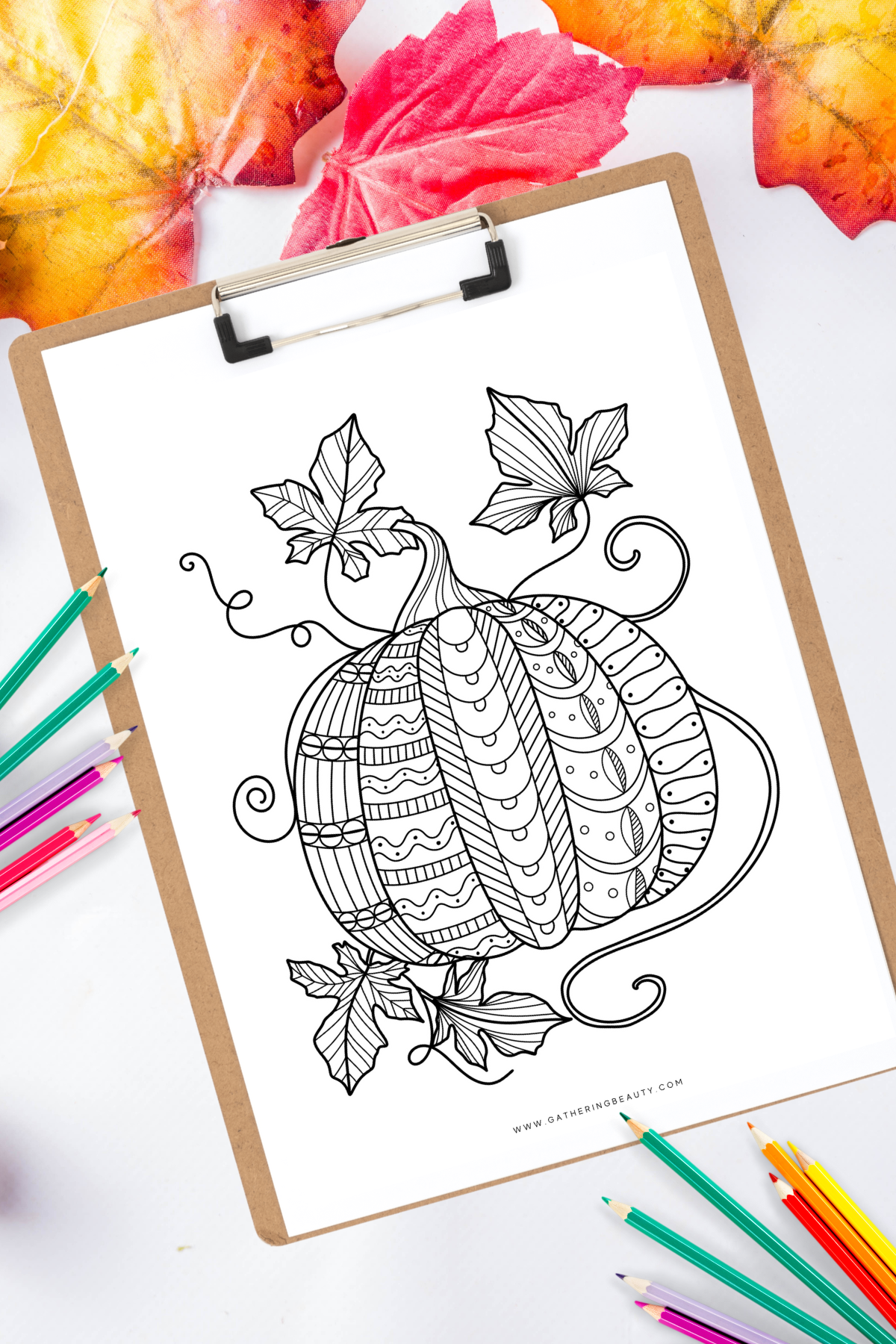 Free Fall Colouring Pages For Adults Gathering Beauty