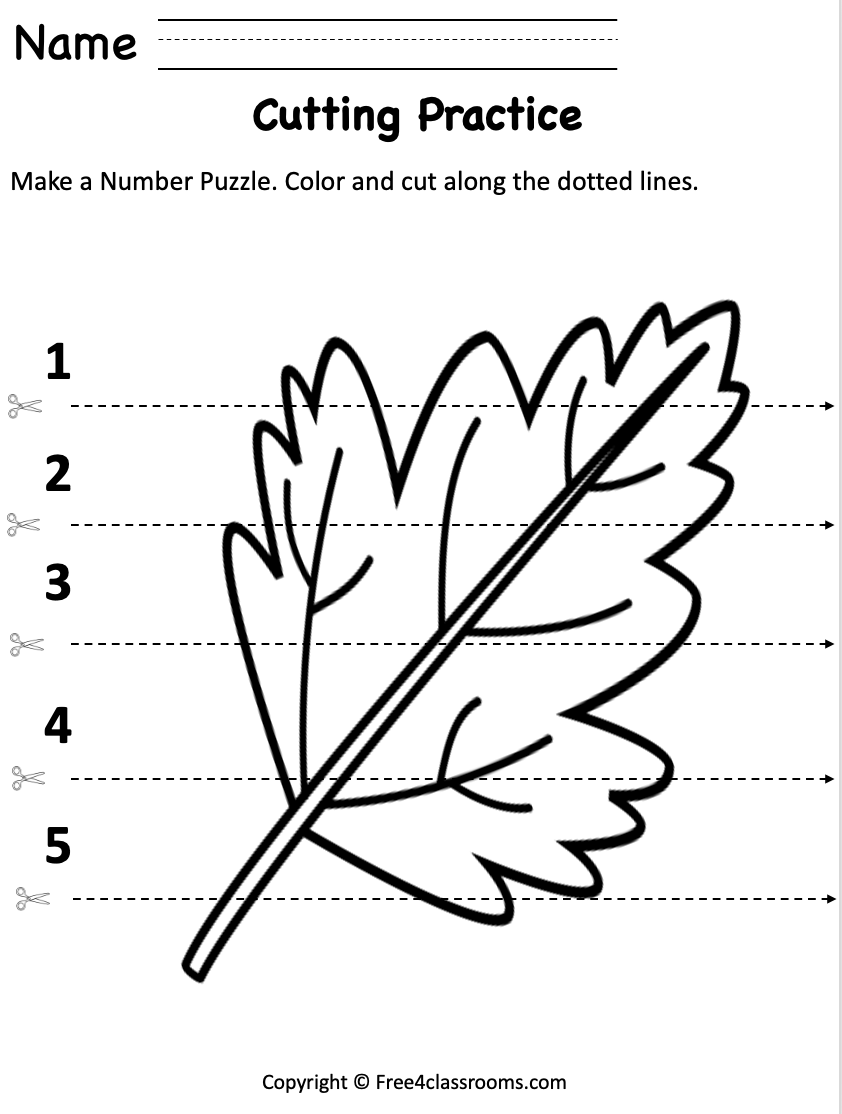 Free Printable Preschool Worksheets Autumn