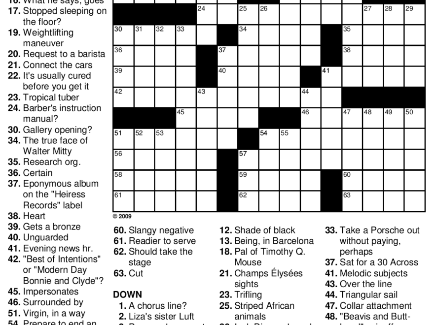 Free Hard Easy Crossword Puzzle 90 Hot To Trot Beekeeper Crosswords