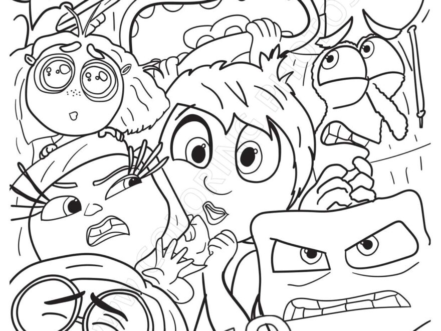 Free Inside Out 2 Coloring Pages Coloring Pages For Kids