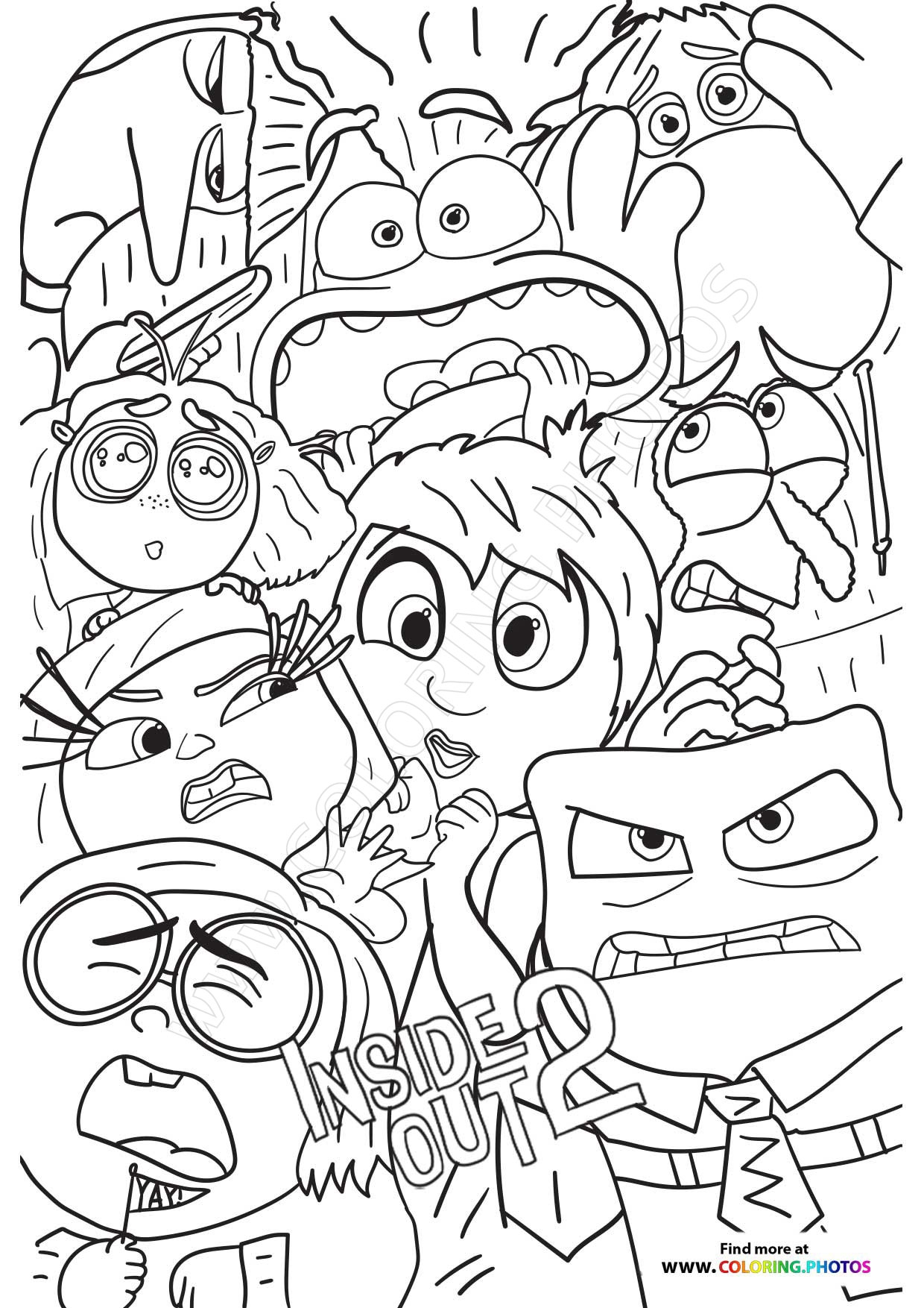 Free Inside Out 2 Coloring Pages Coloring Pages For Kids