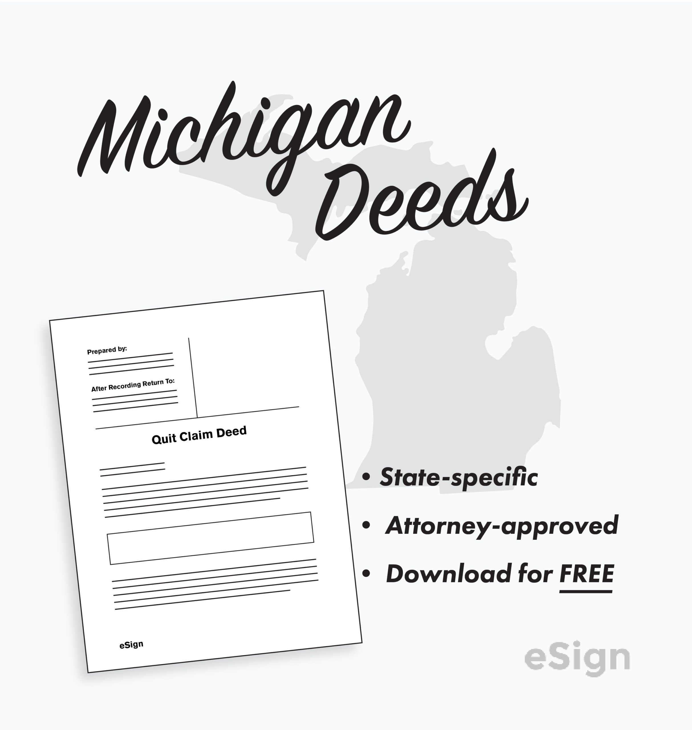 Free Printable Michigan Lady Bird Deed Form