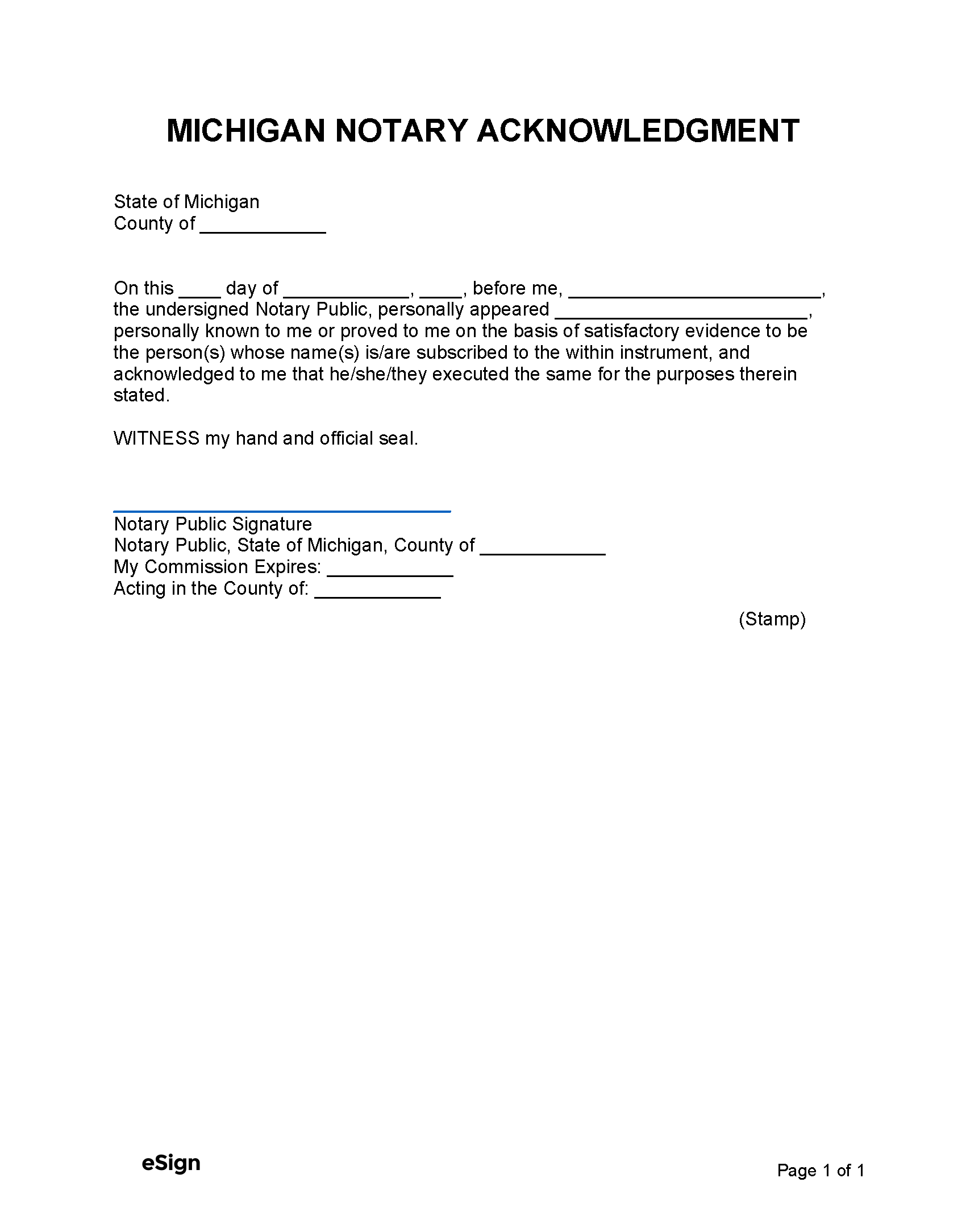 State Of Michigan Printable Sworn Statement Form State Of Michigan Printable Sworn Statement Form