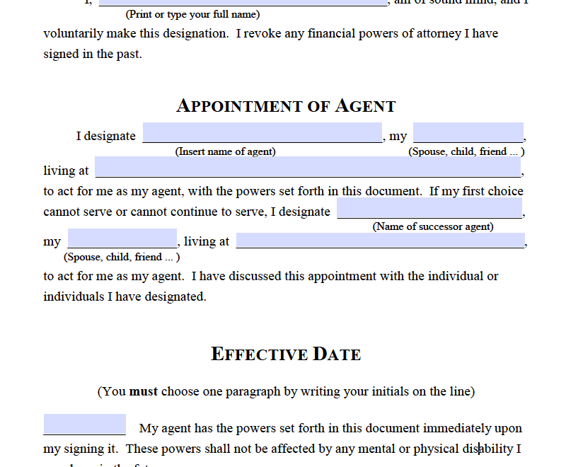 Free Michigan Power Of Attorney Forms PDF Templates