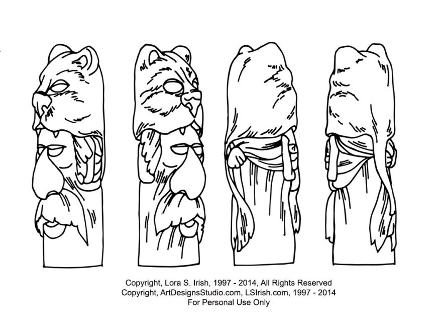 Free Mountain Man Cane Carving Pattern By Lora Irish LSIrish