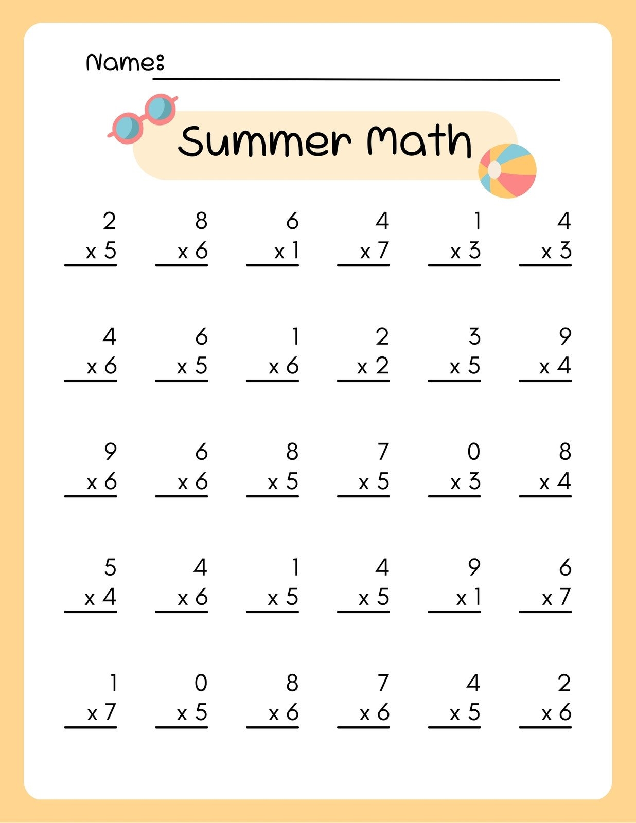 Multiplying By 2 Free Printable Worksheets Multiplying By 2 Free Printable Worksheets