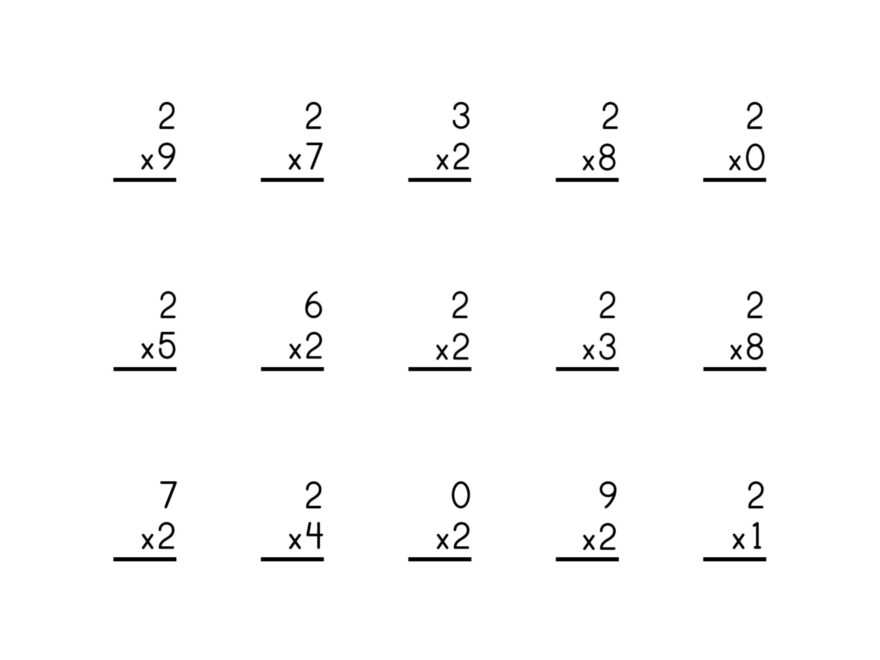 Free Multiplication Worksheets 1 12 Paper Trail Design