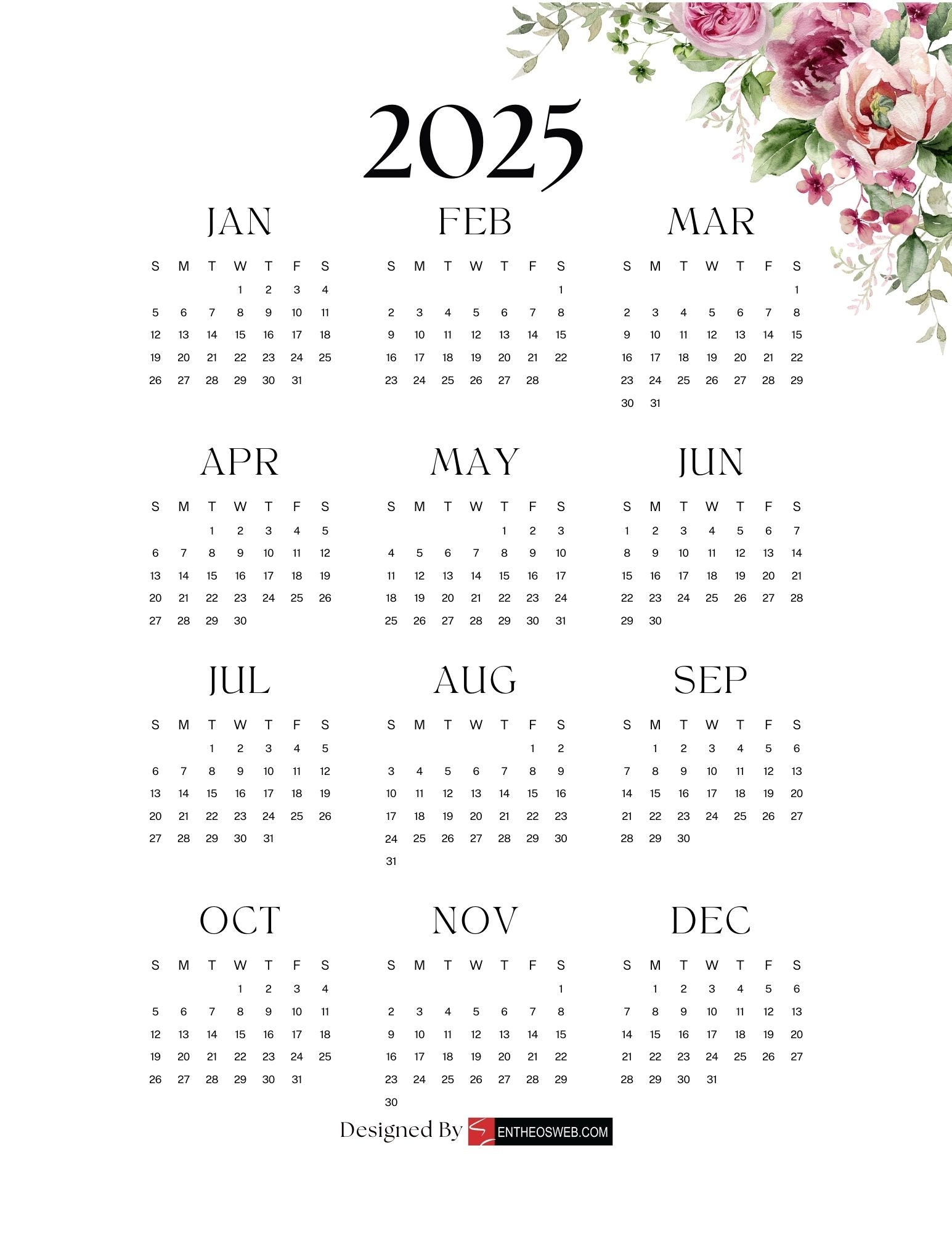 Printable Desk Calendar 2025 Free Printable Desk Calendar 2025 Free