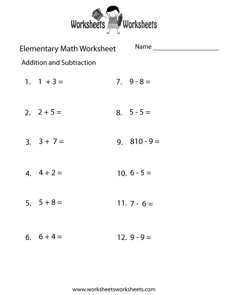 Free Printable Worksheets For Elementary Students