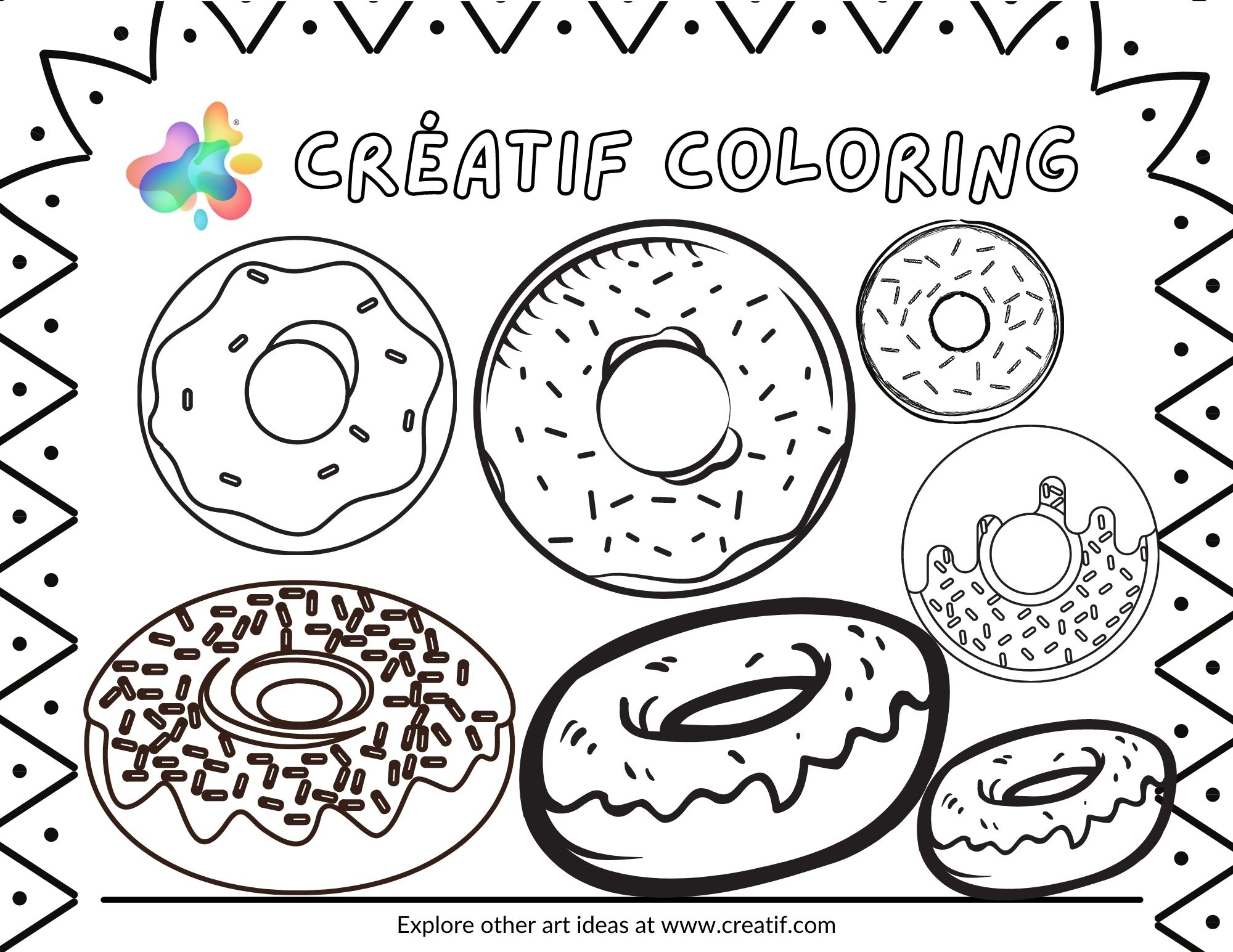 FREE Printable Art Activities Creatif