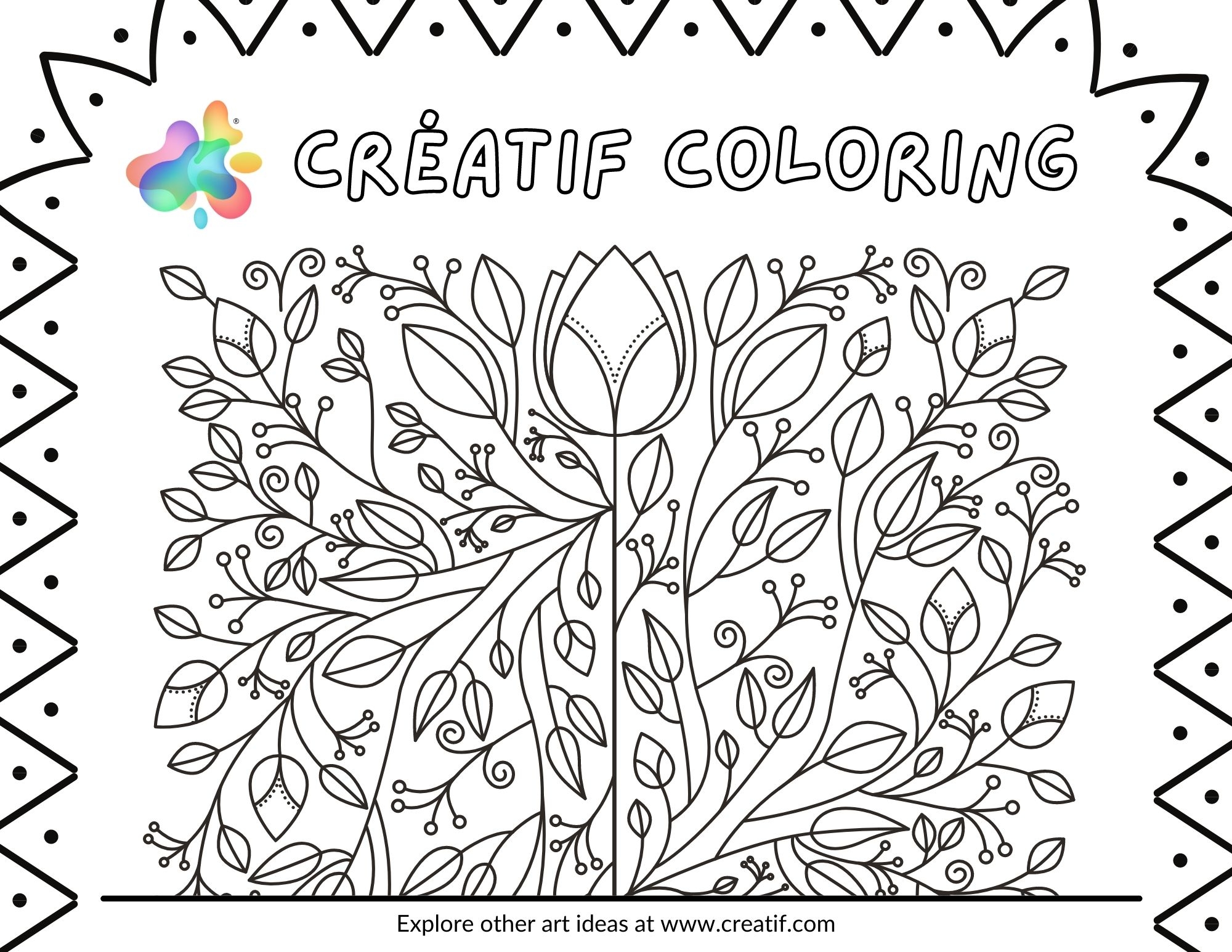 FREE Printable Art Activities Creatif