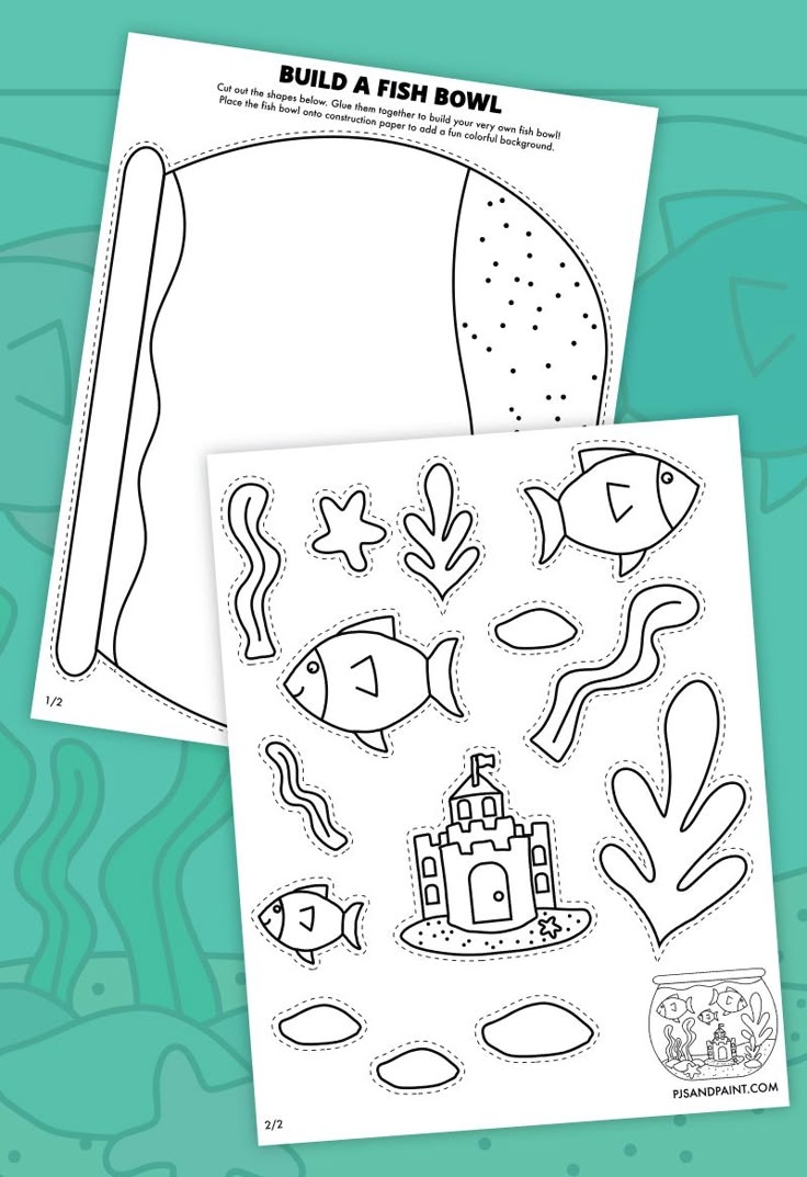 Printable Fish Bowl Template Printable Fish Bowl Template