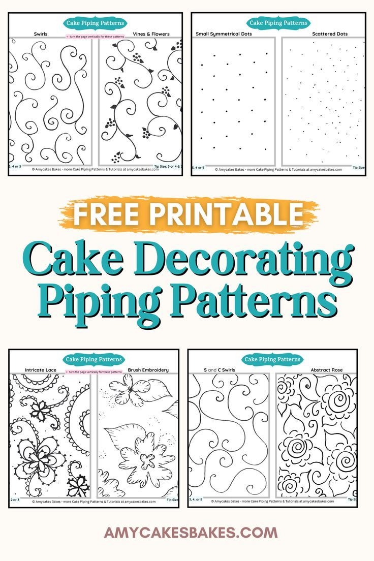 Free Printable Cake Piping Patterns