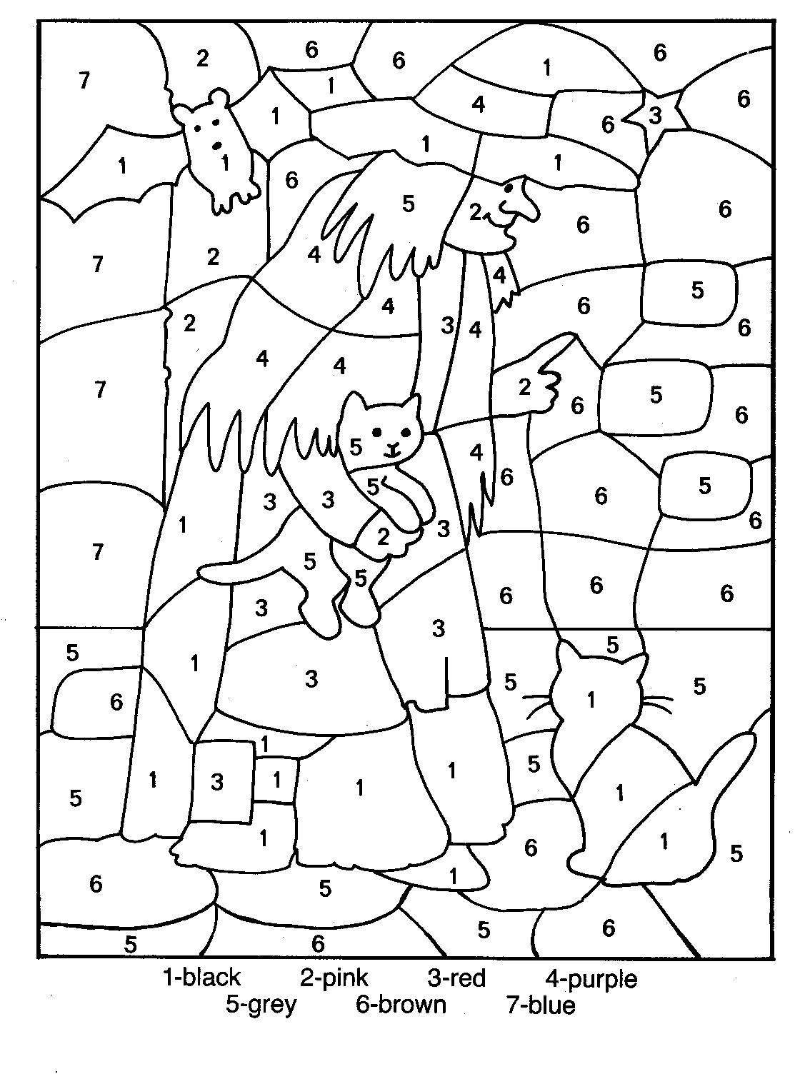 Free Printable Color By Number Coloring Pages Best Coloring Pages For Kids