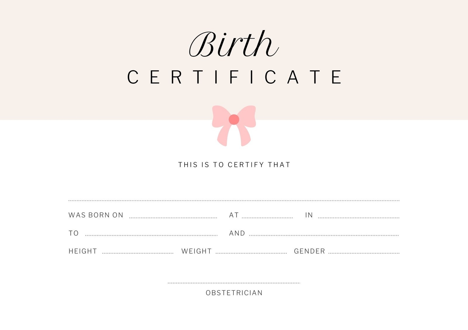 Birthday Certificates Free Printable