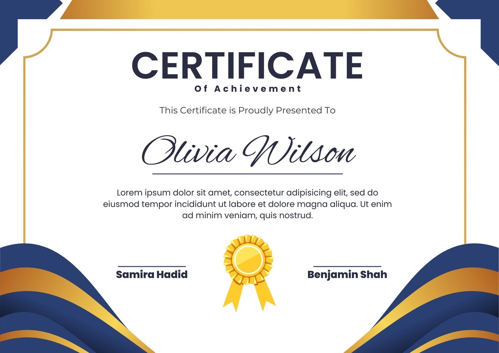 Certificates Of Achievement Free Printable