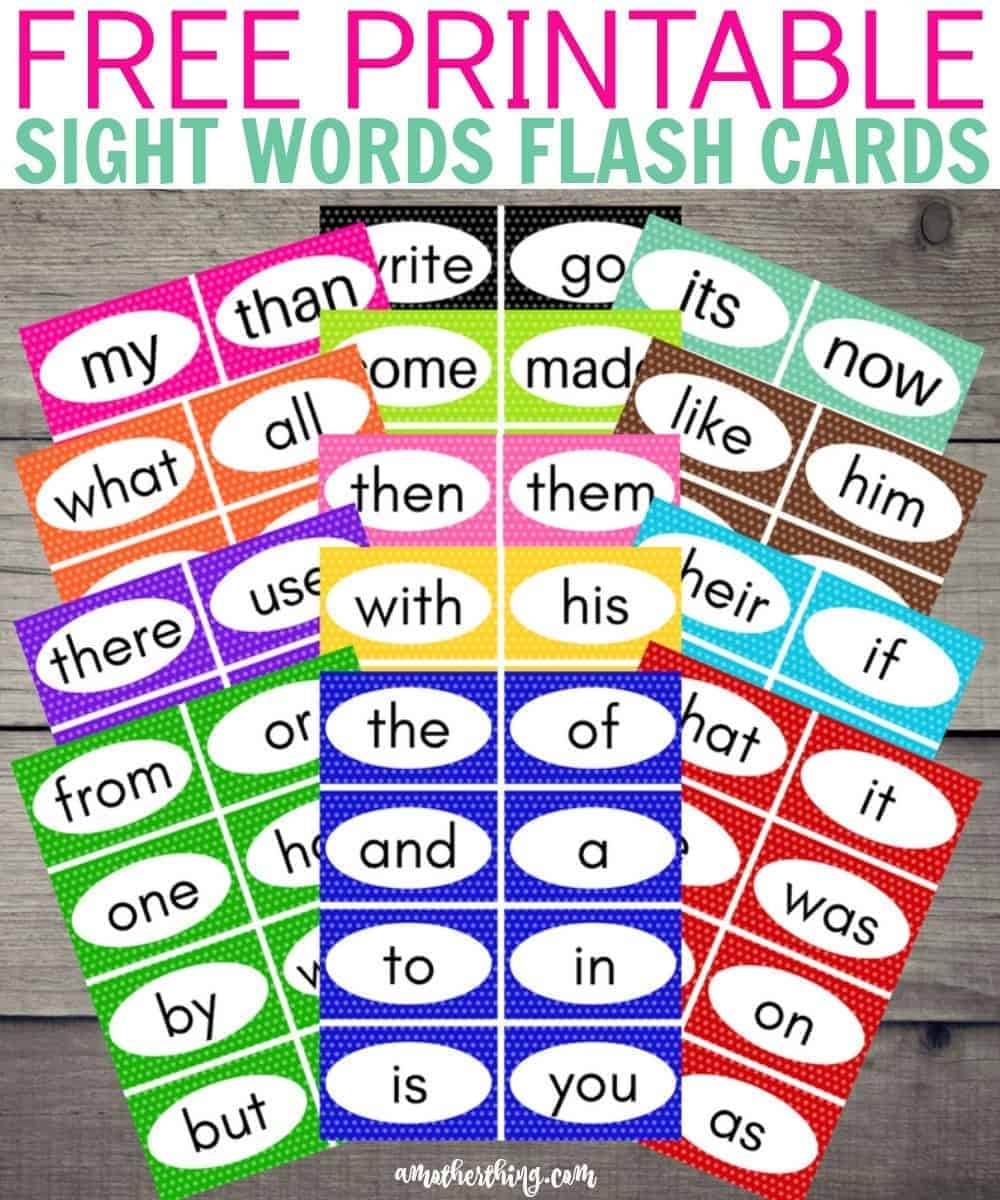 Free Printable Dolch Sight Words Flash Cards It s A Mother Thing Free Printable Dolch Sight Words Flash Cards It s A Mother Thing