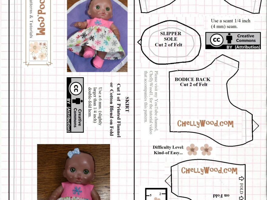 Free Printable doll Clothes Pattern felt Booties For 8 baby dolls Free Doll Clothes Patterns