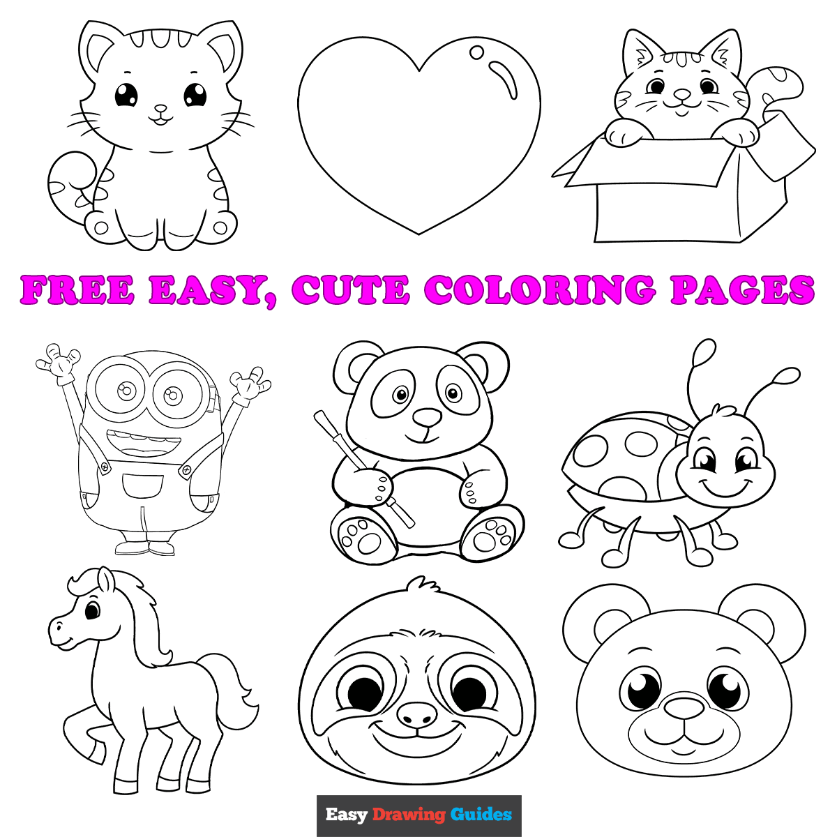 Printable Simple Coloring Pages For Kids