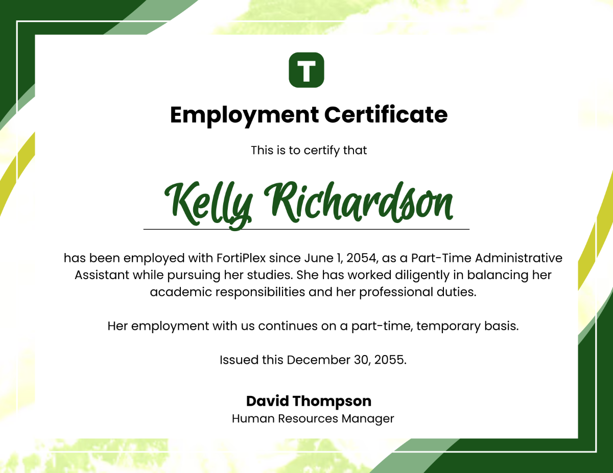 Free Printable Employment Certificate Templates To Customize Online