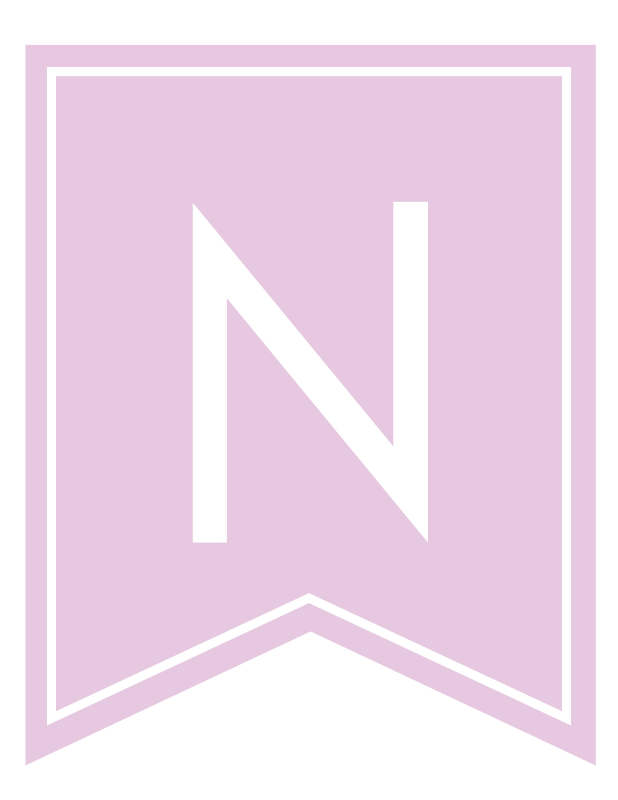 Free Printable Girls Pink Banner Letters World Of Printables