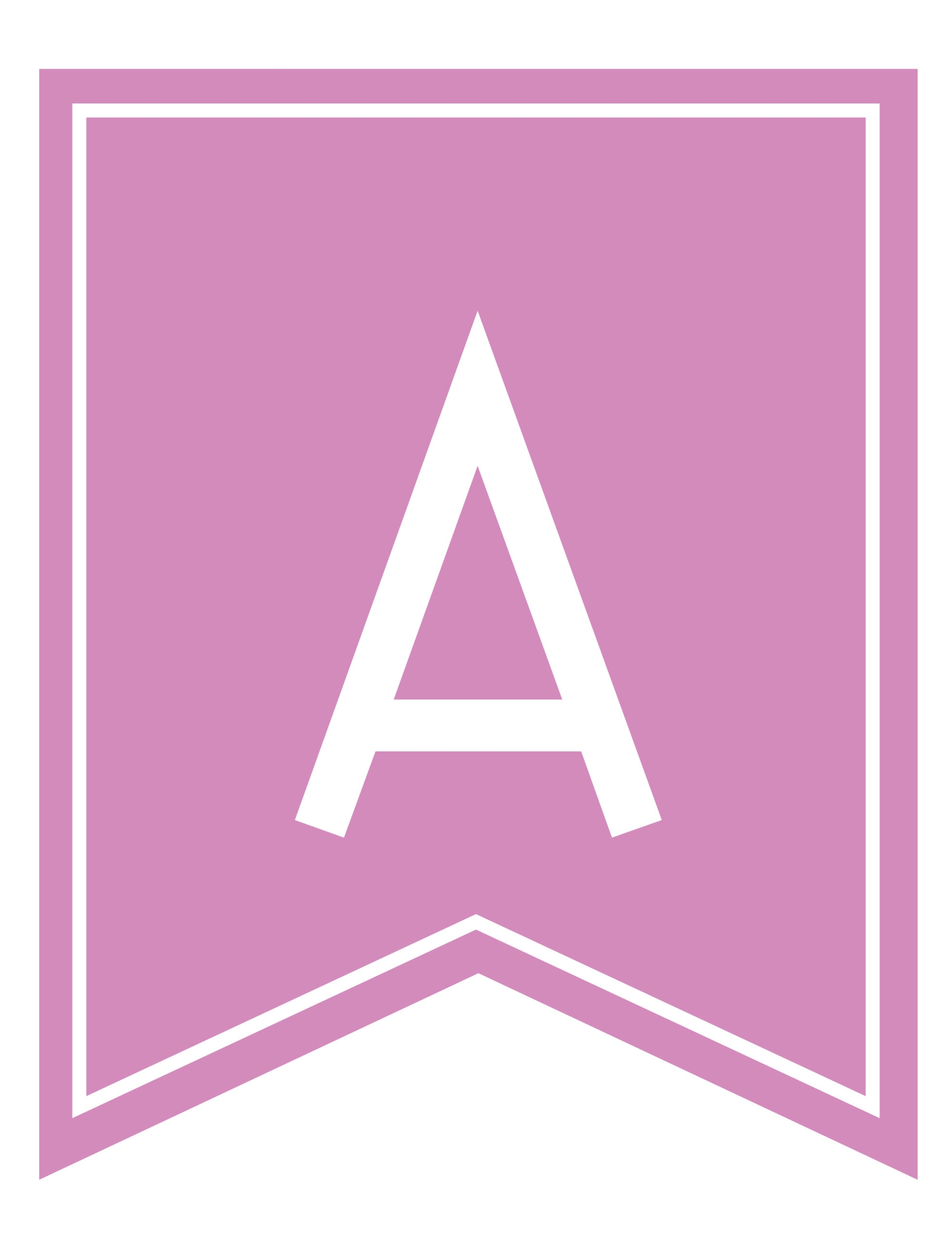Free Printable Girls Pink Banner Letters World Of Printables Worksheets Library