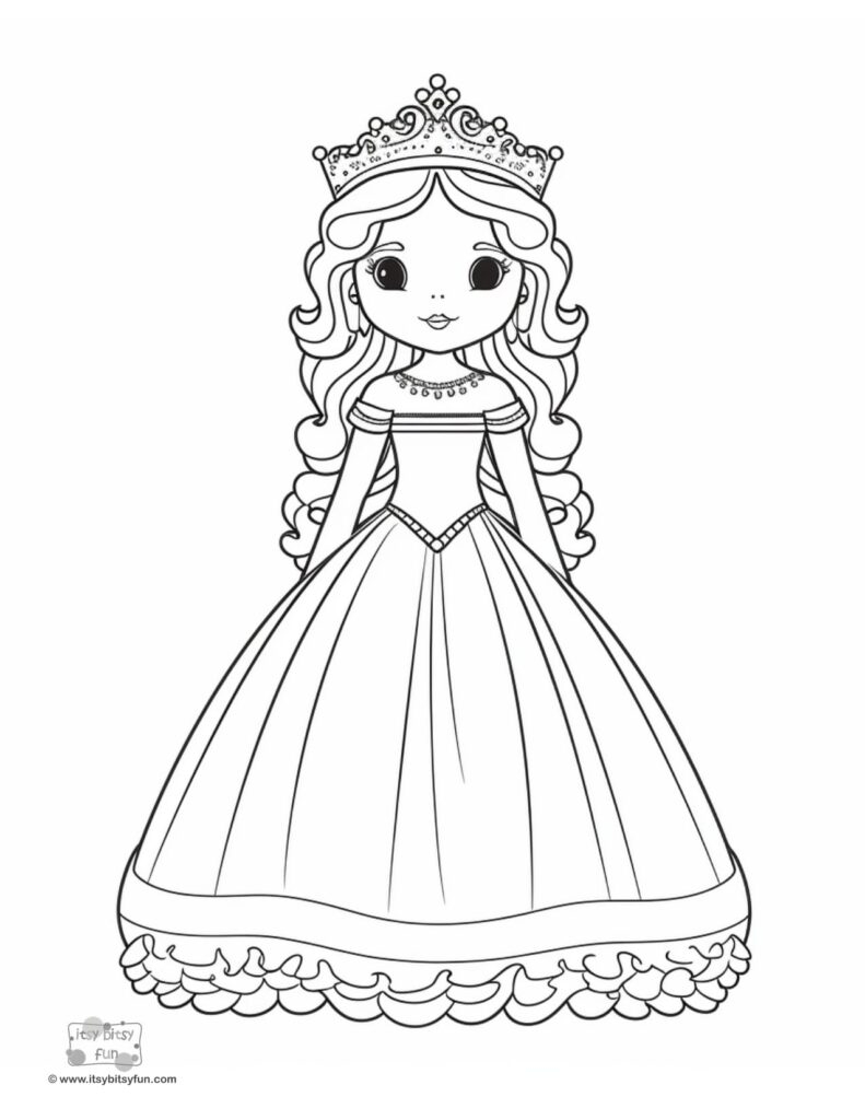 Free Printable Coloring Pages Princesses
