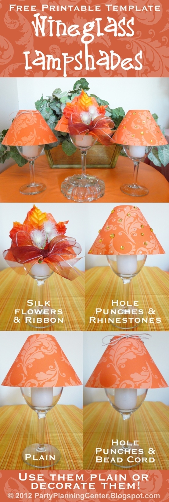 Free Printable Small Wineglass Lampshade Free Printable Small Wineglass Lampshade