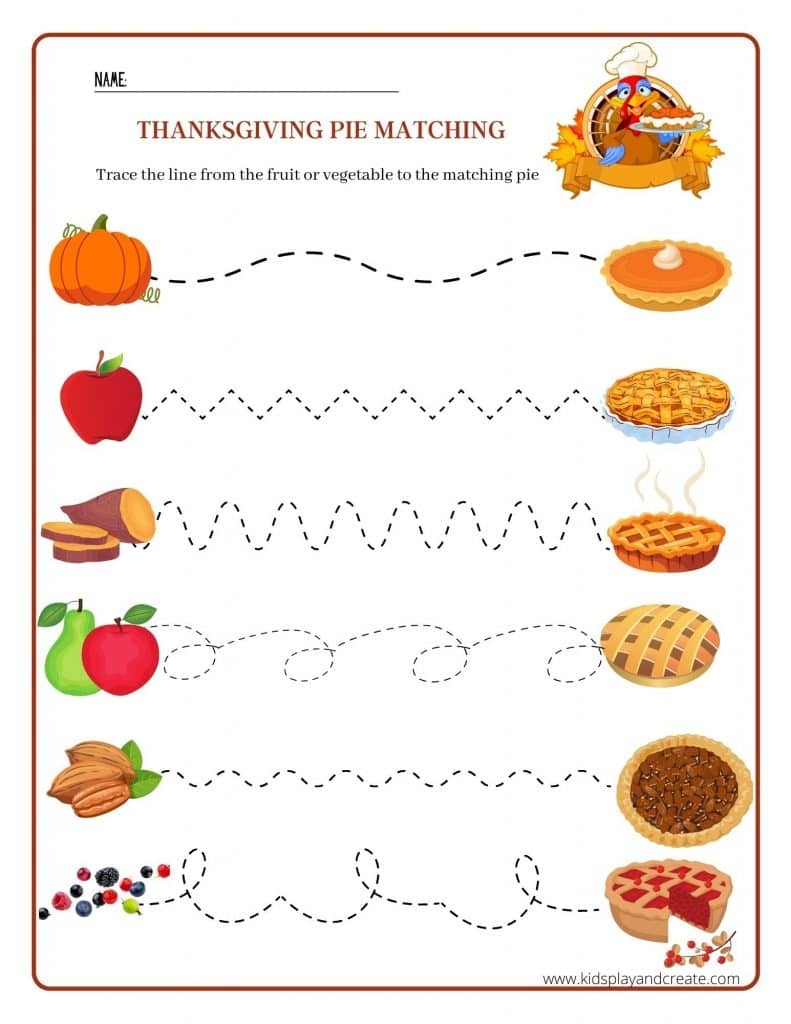 Free Printable Thanksgiving Worksheets For Pre K Kids Play And Create Free Printable Thanksgiving Worksheets For Pre K Kids Play And Create