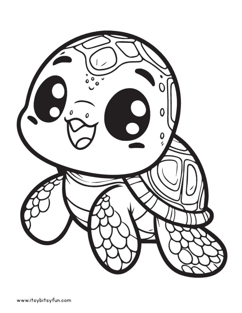 Printable Turtle Coloring Pages